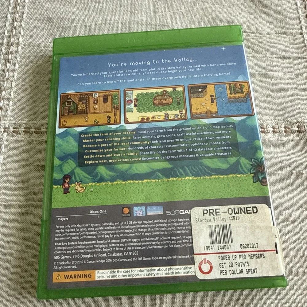 Stardew Valley Collector's Edition Microsoft Xbox One LN PERFECT disc complete-!